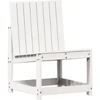 vidaXL Chaise de jardin blanc 50,5x55x77 cm pin massif
