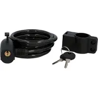 Fischer Fahrrad FISCHER 85849 Antivol à câble FISCHER pour vélo, longueur : 1.800 mm, noir