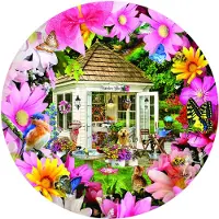 Sunsout Puzzle Garden Shed in Flower - 500 pièces carton