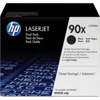 HP 90X pack de 2 toners LaserJet noir grande capacité authentiques