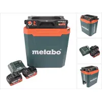 Metabo KB 18 BL Glacière sans fil 18 V avec fonction maintien au chaud 28 l Brushless + 2x batterie 8,0 Ah + chargeur