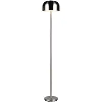 TRIO Lampadaire LED, variateur tactile, batterie, USB, nickel mat, H 147 cm