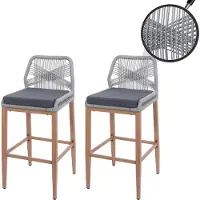 Mendler Tabouret de bar -O21 (lot de 2)