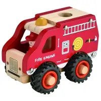 Simply For Kids Moteur de pompier en bois