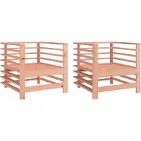vidaXL Chaises de jardin 2 pcs. Bois massif Douglas