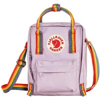 Fjall Raven Sac à bandoulière 'Kanken' violet / orange / rouge carmin