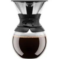 Bodum Cafetière Pour Over 1l Noire Extraction Manuelle Saveur Intense -