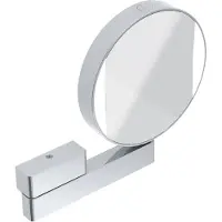 Emco LED rasage et Miroir de soins de beauté, miroir miroir des deux côtés, grossissement 3x et 7x, rond, éclairage LED, bras articulé, 109506017