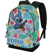 Disney Sac à dos 'Lilo & Stitch' turquoise / bleu fumé / jaune / vert