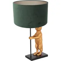 Steinhauer Lampe de table Animaux avec du velours vert