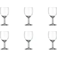 Royal Leerdam 6 x verres à vin, verres à vin blanc, verre, transparent, 20cl