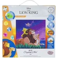 Craft Buddy CAK-DNY701M - Crystal Art, Famille du Roi Lion, Kit, Bild, 30 x 30 cm cm