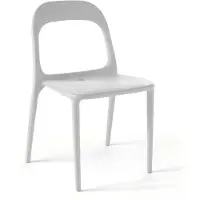 Oviala Chaise en plastique blanc - Milan