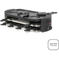 Livoo Appareil à raclette 8 personnes 1600w noir - - DOC337 -