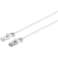 S-Conn Câble patch RJ45 avec câble brut CAT 7 PIMF blanc 5m