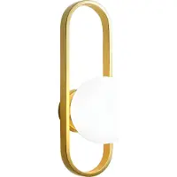 Toolight Applique Murale APP1756-1W Brush Gold White