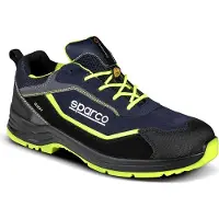 Sparco Chaussures de sécurité 07537BMGF Indy Baltimore ESD S3S SR Bleu/Jaune 45