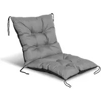 AIO Factory Coussin de jardin 50x50x50 cm pour chaise étanche gris