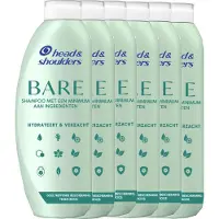 Procter & Gamble Shampoing antipelliculaire Head & Shoulders - Bare - Hydrate et adoucit - 400 ml - Pack économique - 6 pièces