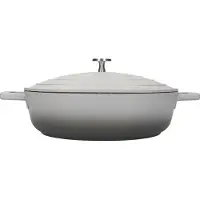 Masterclass Casserole basse, 28 cm, 4 L, Fonte d'aluminium, Ombre Grey - MasterClass