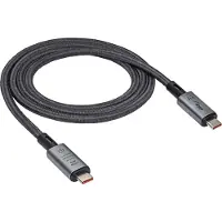 Akyga Câble USB-C vers USB-C AK-USB-45 8k@60Hz 4k@120Hz 40Gbps USB4 PD 240W e-Mark 1m