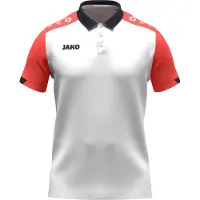 Jako Polo Unisex Dynamic - 6370, Couleur:blanc/coral/marine, Taille:XL