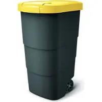 AWTOOLS Keden Wheeler 110 L poubelle - Jaune