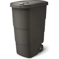 Prosperplast Wheeler Poubelle universelle Poubelle de 90 litres (Noir)