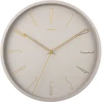 Karlsson - Horloge murale Belle Numéros - Gris chaud