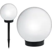 Greenblue Lampe solaire Globe solaire Lampe boule de jardin Piquet de terre solaire Multicolore Changement de couleur 25cm
