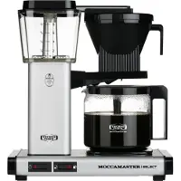 Moccamaster 53982 KBG Select, cafetière à filtre, argent mat, 1,25 litre