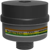 Portwest P976 ABEK2P3 Filtre combiné avec filetage universel Black