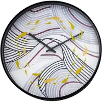 Nextime - 3313 - Horloge Murale - 30cm - noir - Koi