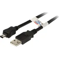 Efbe-Schott EFB K5251SW.1,8 EFB USB2.0 Kabel A-Mini B (5polig),St.-St.,1,8m,sw,Premium
