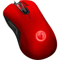 Nacon , GM-110 Souris de jeu à 6 boutons avec capteur optique et effets lumineux, rouge