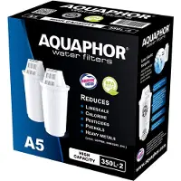 AQUAPHOR A5 Cartouche filtrante Aqualen 2 pièces pour filtres à eau de table Provence, Prestige, Atlant, Arctic et Smile