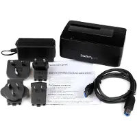 StarTech.com .com Single Bay USB 3.1 to SATA Hard Drive Docking Station, USB 3.1 (10 Gbps) Hard Drive Dock, External 2.5/3.5" SATA III HDD/SSD Docking Station, Top-Loading Hard Drive Bay