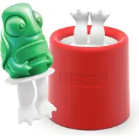Zoku Sucette à glace, Pop Maker, tortue, polypropylène/silicone, BPA free, rouge - | Animal