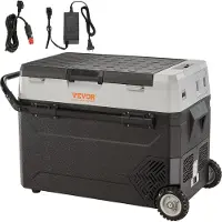 Vevor Glacière 38 L 12 / 24 V Réfrigérateur portable, Glacière électrique Petit congélateur -20 ~ 10 ℃, Glacière électrique à compresseur 820 x 470 x 440 mm pour voiture, camping, camion, bateau, etc.