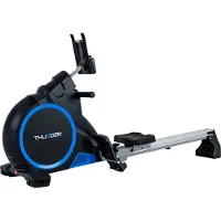 Thunder Rameur ergomètre - - ARGO - résistance électromagnétique 16 niveaux - pliable - Bluetooth - jusqu'à 150 kg