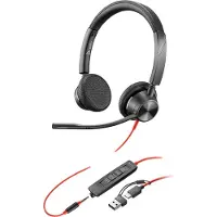 Poly HP 8X222AA écouteur/casque Avec fil Arceau Bureau/Centre d'appels USB Type-C Noir