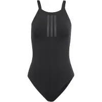 Adidas 3 Stripes High Neck 2-way Straps Peachsoft Swimsuit Marron 42 Femme