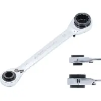 Kraftmann 30007 Clé à cliquet, 4 en 1, 10x13 - 17x19 mm
