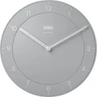 Braun BC06G-DCF Horloge murale classique radiocommandée 20 cm gris