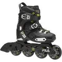FILA Kids, Patins enfants NRK Junior (Black/Lime) Taille réglable S (28-31)