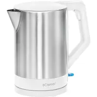Clatronic WKS 3002 CB Wasserkocher 1,5 l Edelstahl - Weiß 2200 W (630022)
