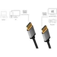 Logilink CDA0103 Câble DisplayPort 5 m Noir, Gris