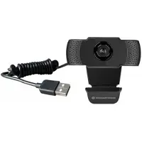 Conceptronic AMDIS01B - Caméra Web - couleur - 2 MP - 1920 x 1080 - 1080p - audio - USB 2.0 - MJPEG, H.264, YUV