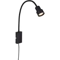 Briloner Applique LED Touch LEUCHTEN TUSI, 5 W, 400 lm, IP20, noir, métal, incl., 1x GU10, 57,7 x 11,5 x 6 cm