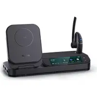 Yealink BH71-WORKSTATION écouteur/casque Sans fil Ecouteurs Bureau/Centre d'appels Bluetooth Socle de chargement Noir